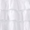 Cotton Oversized Ruffle Valance White 50x18"