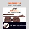 VEVOR Tool Belt, 22 Pockets, Adjust from 29 Inches to 54 Inches, Premium PU Heavy Duty Tool Pouch Bag, Detachable Tool Bag for Electrician, Carpenter