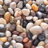 6.6lb/3kg natural decorative polished (0.39-0.78 inches) mixed pebble pebble polished gravel, small decorative river stones for freshwater fish